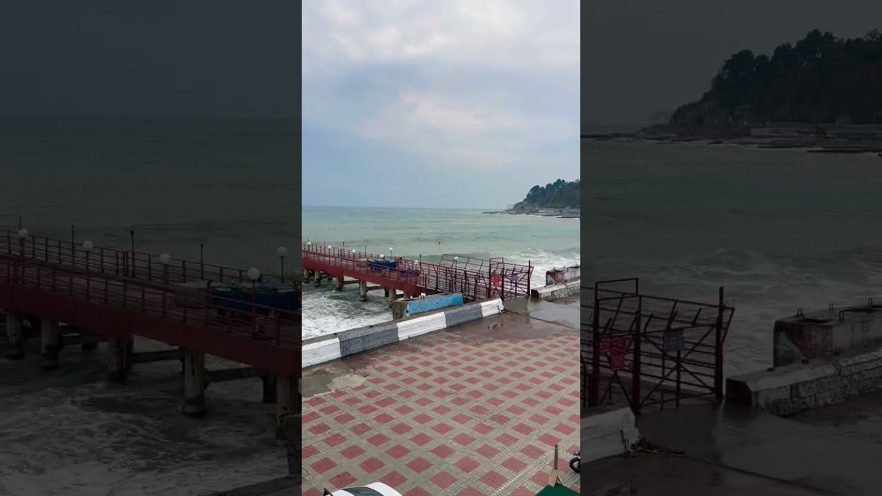 Сочи сегодня. Шторм на море. 27.11.2022 смотреть онлайн