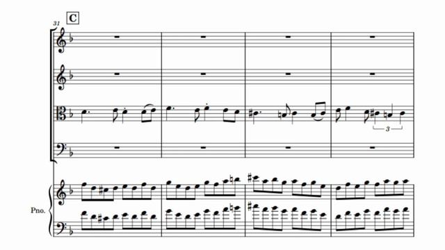 Zephyr W. - Fugue for piano and strings (audio + sheet music) смотреть онлайн