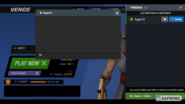 Quick Friend system tutorial | Venge.io | смотреть онлайн