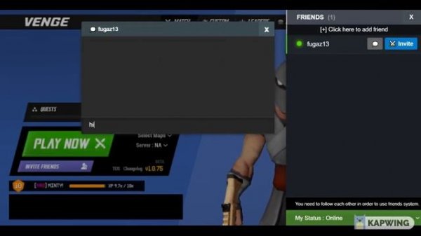 Quick Friend system tutorial | Venge.io |