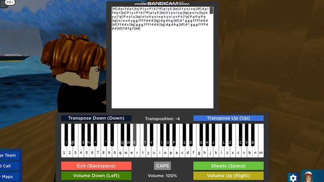 Careless Whisper Roblox Piano Sheet (Redone)