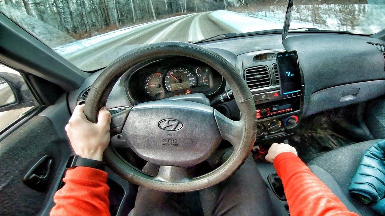 2007 Hyundai Accent 1.5 MT - POV TEST DRIVE смотреть онлайн