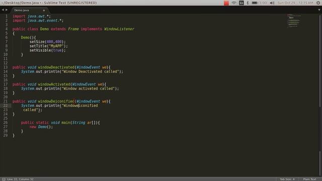 34.WindowListener: What is windows Listeners ? | Java | Tech-Gram | смотреть онлайн