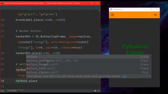 ? Tkinter Navbar | Cool Navbar using Python Tkinter ? смотреть онлайн