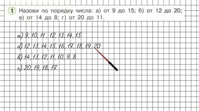 Урок 30 Задание 1 – ГДЗ по математике 1 класс (Петерсон Л.Г.) Часть 3 смотреть онлайн