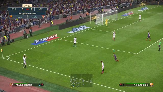 PES 2019 Barcelona vs Sevilla FC PS4 Gameplay смотреть онлайн