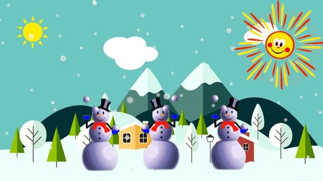 Танец Снеговиков ☃️❄️☃️ Ать-два, В кастрюле голова ? Зимняя сказка про Снеговиков смотреть онлайн