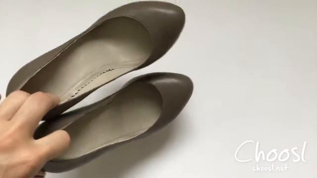 Кожаные женские туфли, цвет мокко — Choosl смотреть онлайн