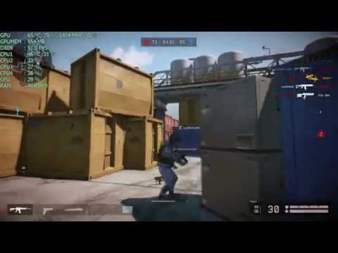 Играем в Warface на i5 7500 16 гигабайт памяти и GTX 960 G1 Gaming смотреть онлайн