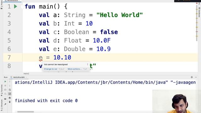 Difference Between Val & Var | App Development | Android Studio смотреть онлайн