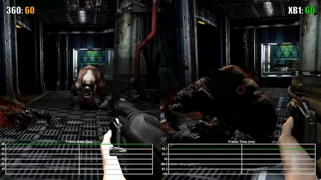 Doom 3 BFG Edition Xbox 360 vs Xbox One Backwards Compatibility Frame Rate Test смотреть онлайн
