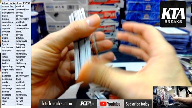 Kta Breaks - 2021/22 Upper Deck Allure Hockey 10 Hobby Box Inner Case Break - Pick Your Team #2