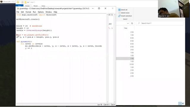 Minecraft MCPI-API projects смотреть онлайн