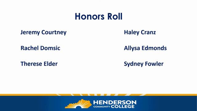 Introduction to HCC Academic General Honors Lists - Dr. Reneau Waggoner, Provost. смотреть онлайн
