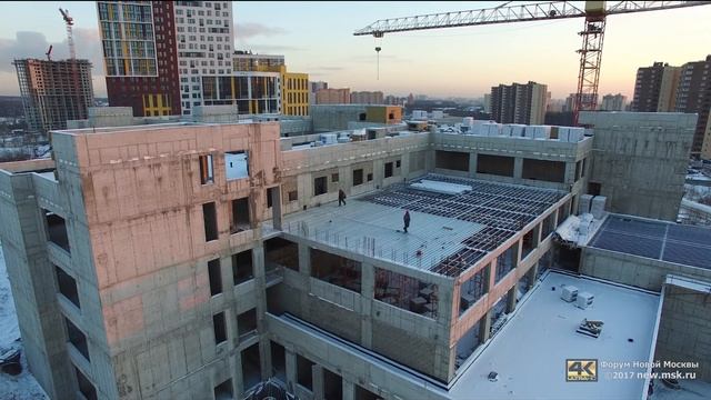 Строительство школы в ЖК "Новая Звезда" 12.01.2018 смотреть онлайн