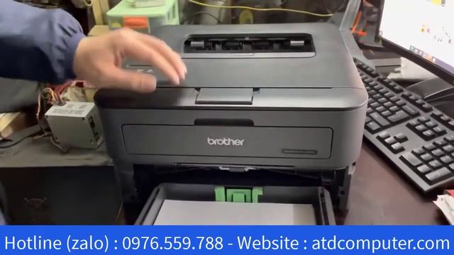 Hướng dẫn sửa lỗi kẹt giấy của máy in Brother HL- L2366DW I ATDComputer смотреть онлайн