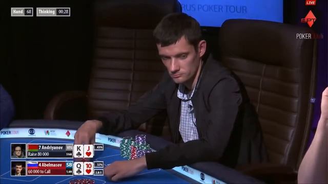 Belarus Poker Tour 15 Highroller final смотреть онлайн