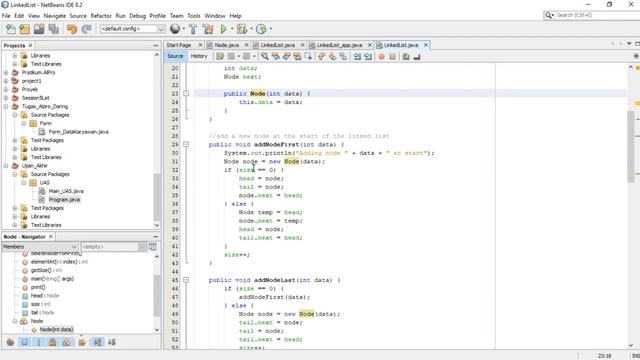 Linked List (Single,Circular,Double) with Java Netbeans IDE смотреть онлайн