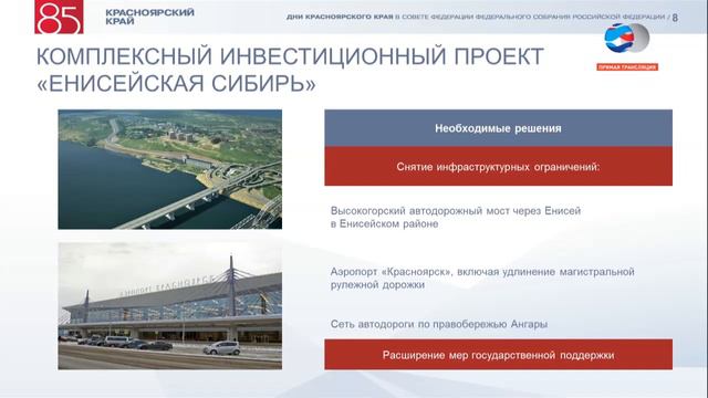 Александр Усс про проект Высокогорского (Лесосибирского) моста через Енисей смотреть онлайн