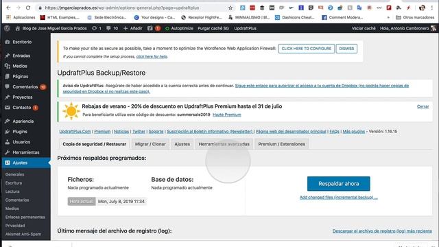 Cómo hacer un backup de WordPress con la ley del mínimo esfuerzo смотреть онлайн