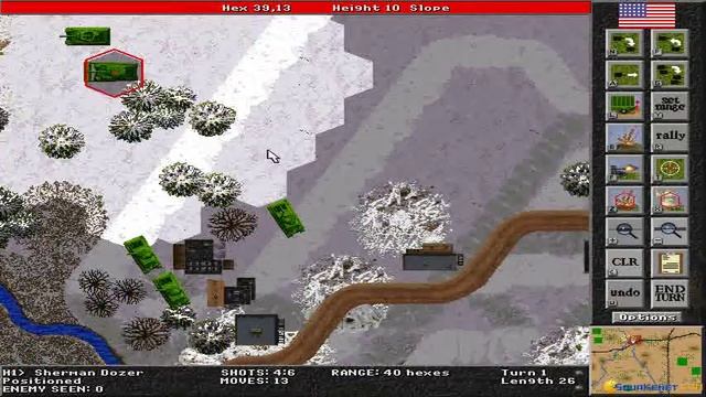 Steel Panthers gameplay (PC Game, 1995) смотреть онлайн