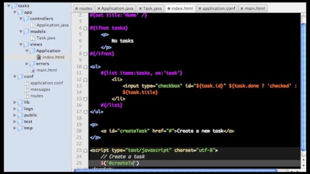 A web app in 10 minutes using Play framework смотреть онлайн