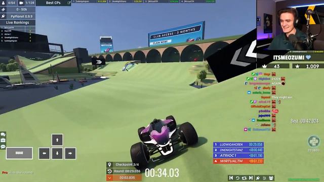 Can 3 Gamers Beat 1 Trackmania Pro Driving Backwards? смотреть онлайн