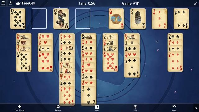 FreeCell Game #111 SOLVED Microsoft Solitaire смотреть онлайн
