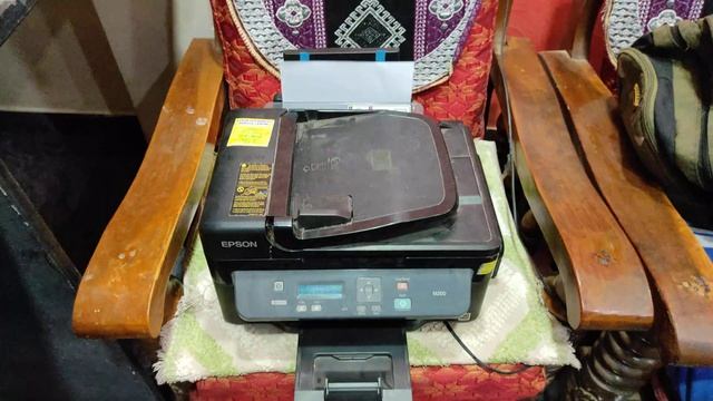 How to scan and print in Epson M200 смотреть онлайн