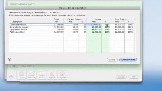 AccountEdge And Progress Billing