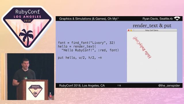 RubyConf 2018 - Graphics and Simulations (and Games), Oh My! by Ryan Davis смотреть онлайн