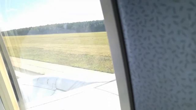 Взлёт из Красноярска Boeing 737-800