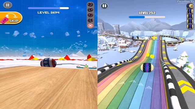 Going Balls | Rolling Ball Sky Escape - Gameplay SpeedRun Android,iOS All Levels - NEW APK UPDATE смотреть онлайн