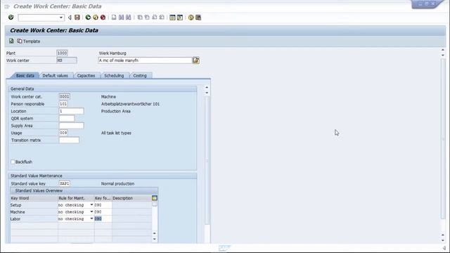 SAP PP - Default Value View In Work Centre смотреть онлайн