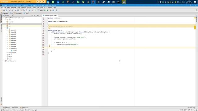 Запуск команд ОС из Java смотреть онлайн