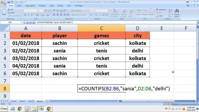 COUNTIFS excel best example must watch смотреть онлайн
