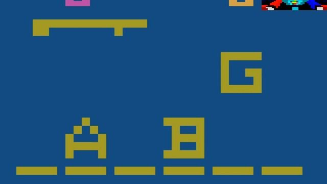 Hangman (1978 Atari) (Atari 2600)
