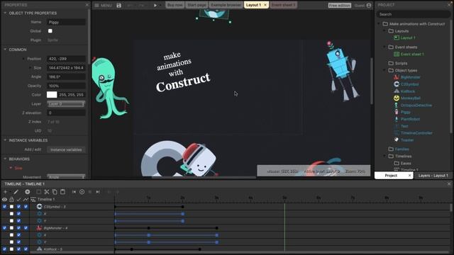 Construct Animate Beta - - 2D Animation Software Powered By Construct 3