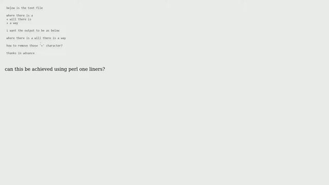 Ubuntu: I want to remove the line breaks in a text file using perl script смотреть онлайн