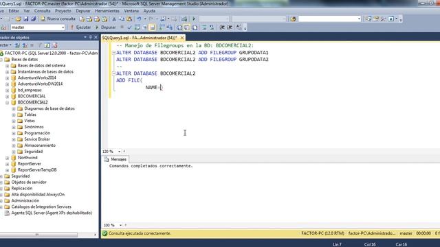 Manejo de Filegroups смотреть онлайн