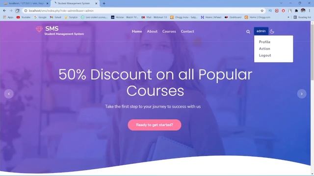 Creating Website for Student Management System using Php and MySql for Beginners in Hindi | Part-2 смотреть онлайн