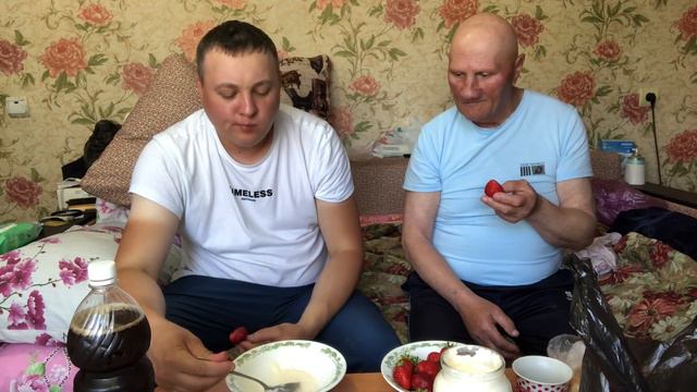 Клубника с домашней сметаной мукбанг mukbang смотреть онлайн