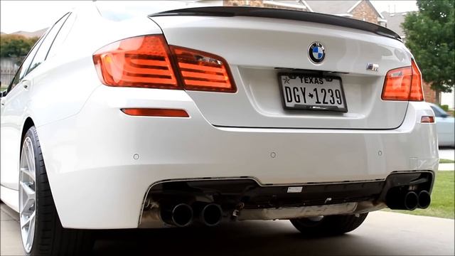 BMW F10 550i Msport With ///M5 Competition Exhaust (blk Tips)