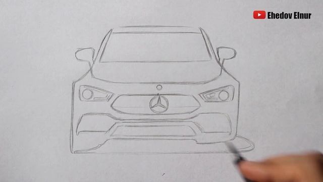 Как нарисовать машину Мерседес Бенц смотреть онлайн
