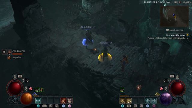 Diablo IV Beta PS5 couch co-op Rouge/Barb ACT1 part 2 смотреть онлайн