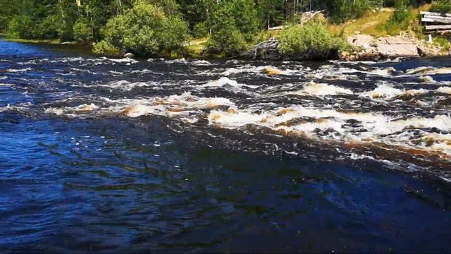 Карелия. Мост через реку Чирко-Кемь. смотреть онлайн