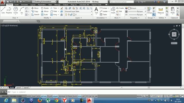 19-)UYGULAMA 9 (Mimari Plan'a Giriş) / AutoCAD Education / смотреть онлайн