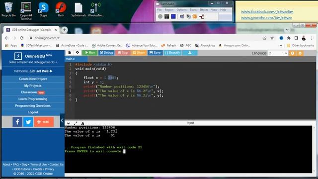 C Programming ~ Formatting Of Float And Integer Variable смотреть онлайн