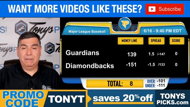 Cleveland Guardians vs. Arizona Diamondbacks 6/16/2023 Pronósticos GRATIS de la MLB para Hoy смотреть онлайн