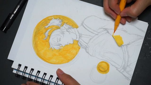 SKETCH: JoJo's Bizarre Adventure: Narancia || Draw with Mei смотреть онлайн